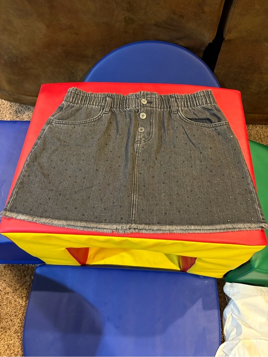 SO Other - SO Girls Plus Black Denim Paperbag Skirt